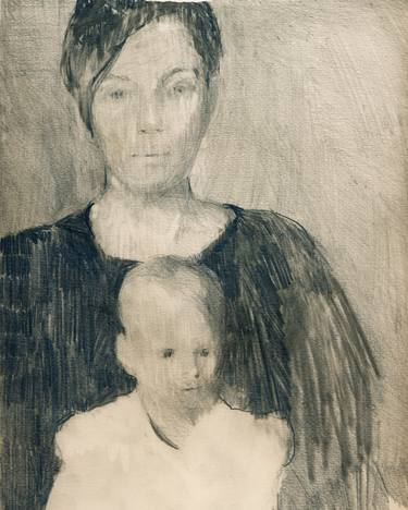 Print of Realism Portrait Drawings by Maurice Sapiro