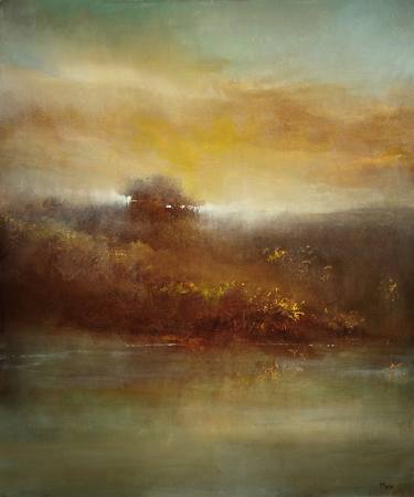 Print of Expressionism Landscape Paintings by Maurice Sapiro