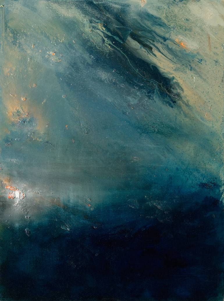 Lighthouse in a Storm Painting by Maurice Sapiro | Saatchi Art