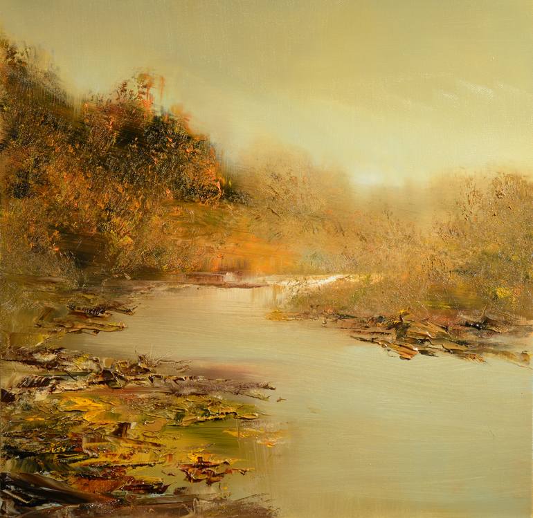 Stepping Stones Painting by Maurice Sapiro | Saatchi Art