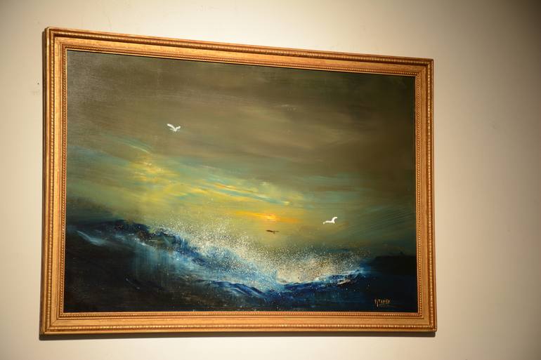 Original Realism Seascape Painting by Maurice Sapiro