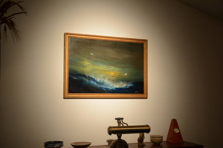 Original Seascape Painting by Maurice Sapiro