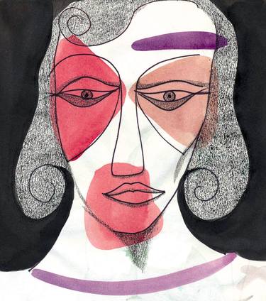 Original Expressionism People Mixed Media by Barbara Souder