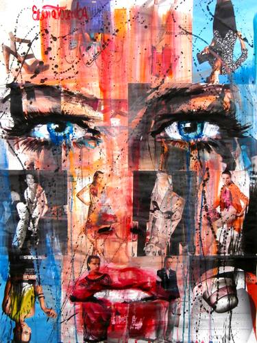 Original Pop Art Pop Culture/Celebrity Collage by ELENA BACHEVA