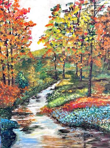 Original Expressionism Nature Paintings by Pamela Squires