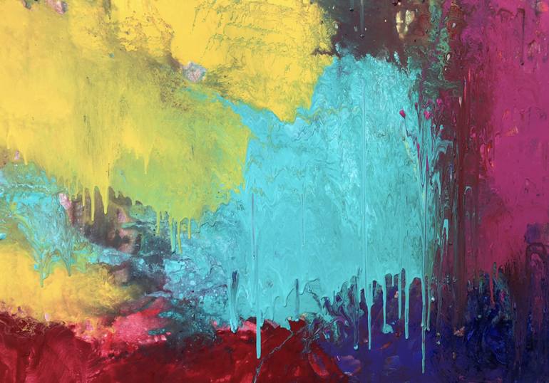 Original Abstract Expressionism Abstract Paintings by Pamela Squires