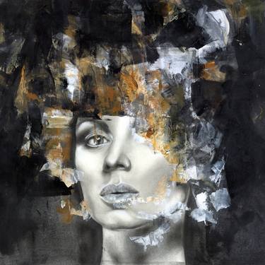Original Abstract Portrait Paintings by Patricia Ariel