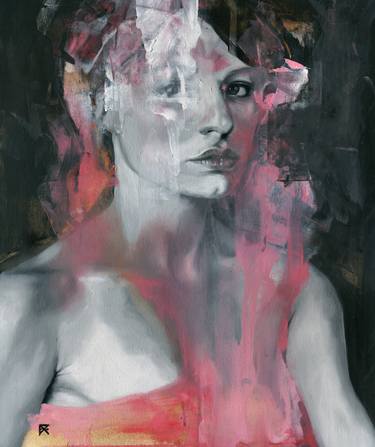 Original Abstract Portrait Paintings by Patricia Ariel