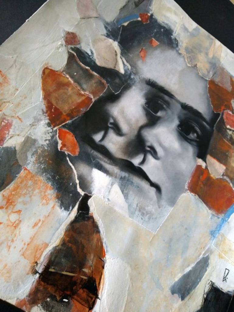 Original Abstract People Painting by Patricia Ariel