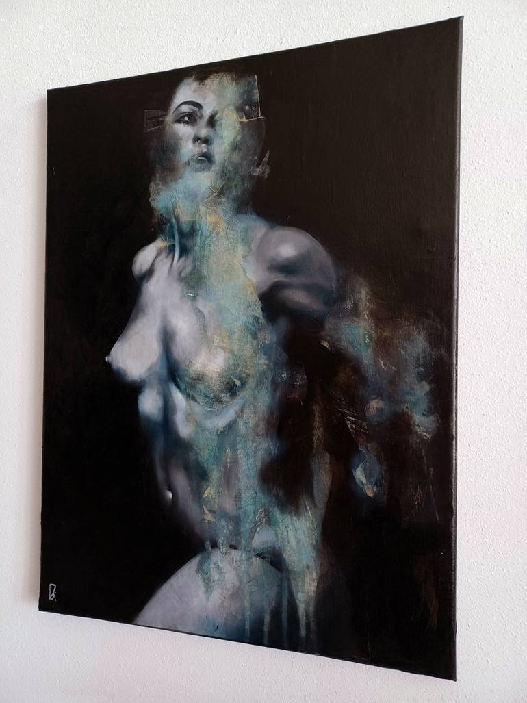 Original Abstract Nude Painting by Patricia Ariel