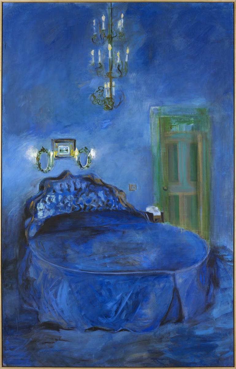 Blue Bedroom Painting by Beth Claverie Saatchi Art