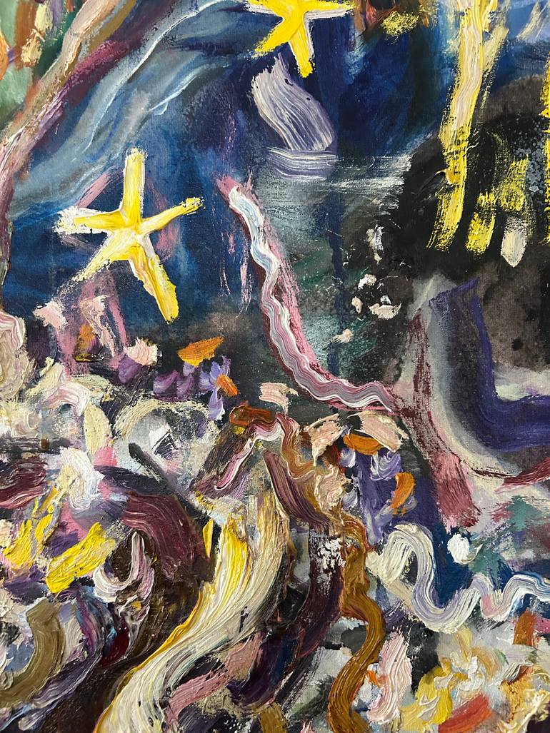 Original Abstract Expressionism Nature Painting by Tim Smith