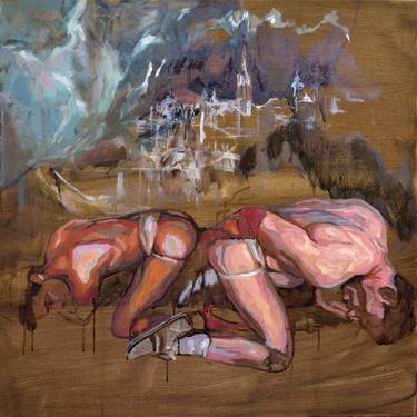 Print of Expressionism Erotic Paintings by Michal Rutz
