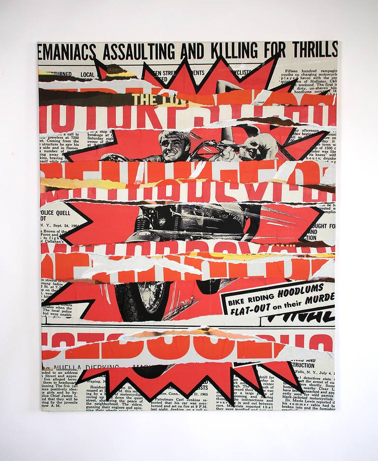 Original Pop Art Cinema Collage by Sammy Slabbinck