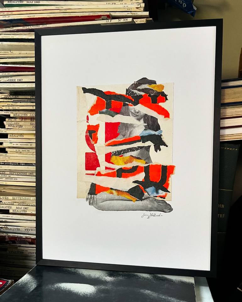 Original Pop Art Abstract Collage by Sammy Slabbinck