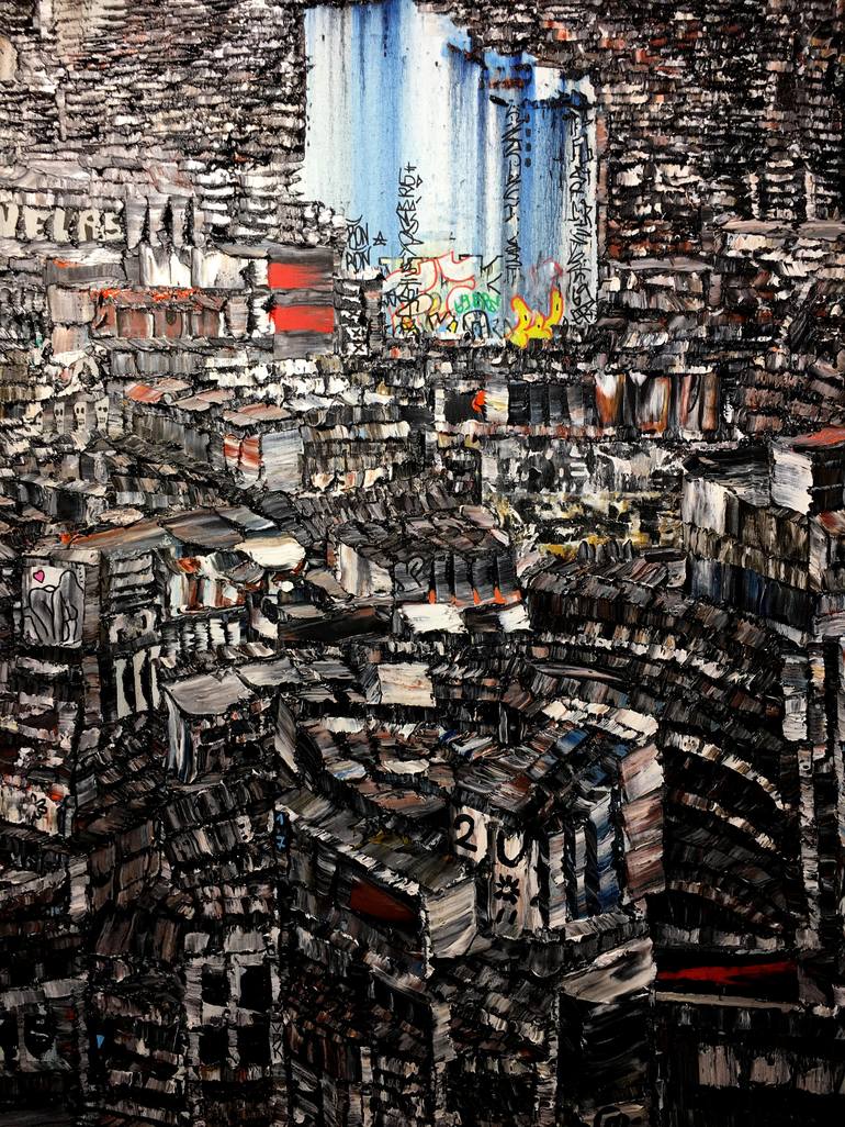 Original Architecture Painting by Florent Espana