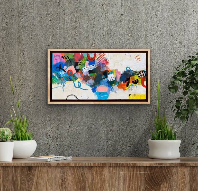 Original Abstract Expressionism Abstract Painting by Jan Weiss