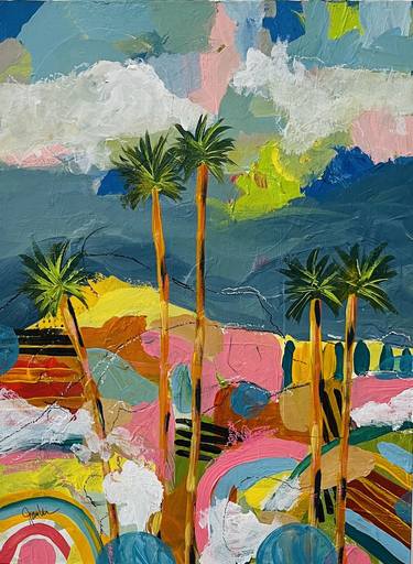 Original Abstract Expressionism Landscape Paintings by Jan Weiss