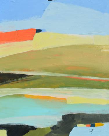 Original Color Field Painting Landscape Paintings by Jan Weiss