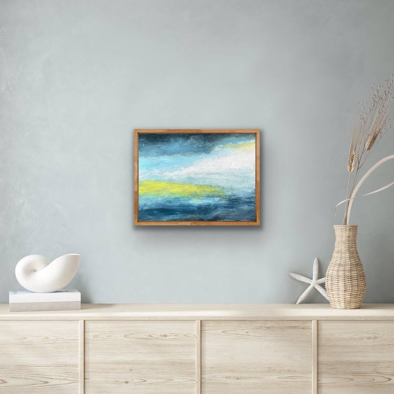 Original Abstract Expressionism Seascape Painting by Jan Weiss