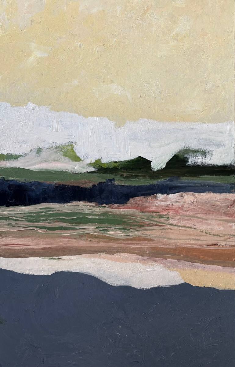 Between Sea and Sky Painting by Jan Weiss | Saatchi Art