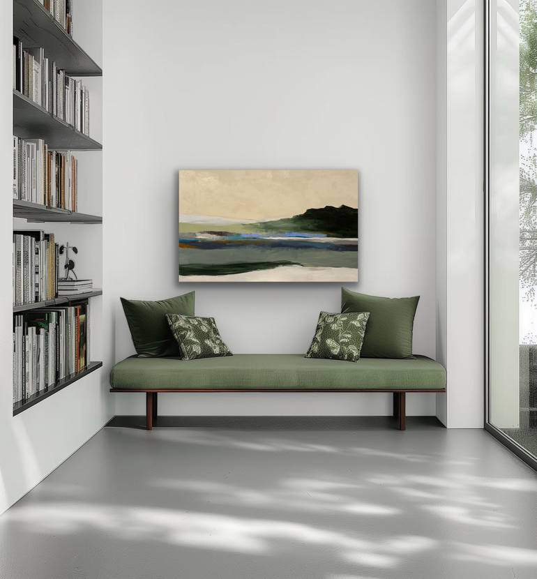 Verdant Ascent Painting by Jan Weiss | Saatchi Art