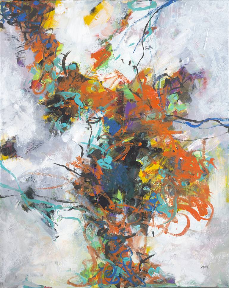 Fractured Painting by Jan Weiss | Saatchi Art