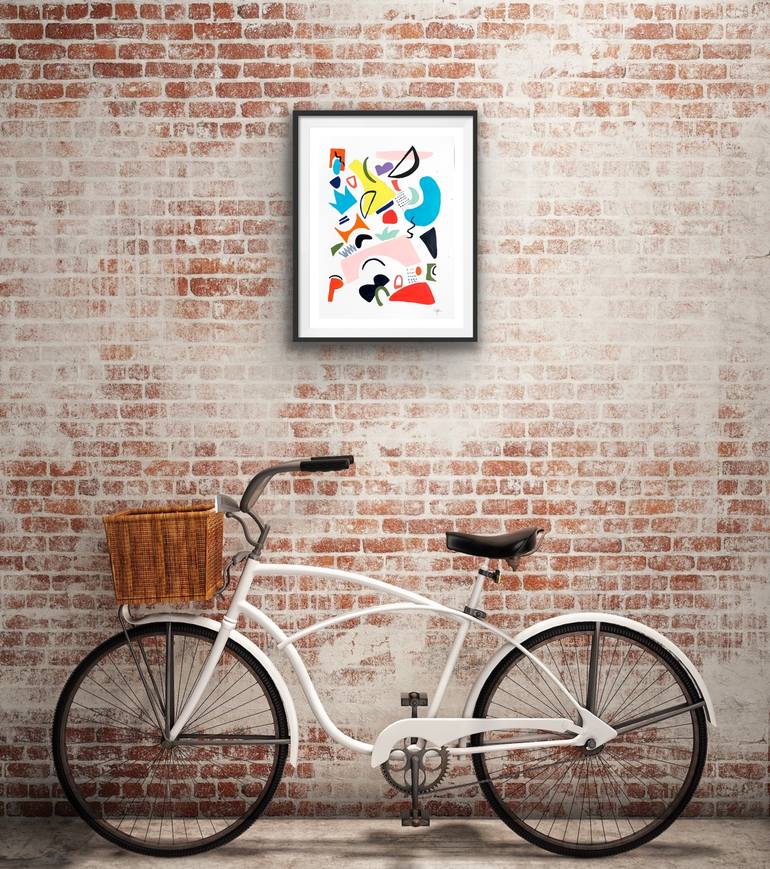 Original Abstract Geometric Painting by Jan Weiss