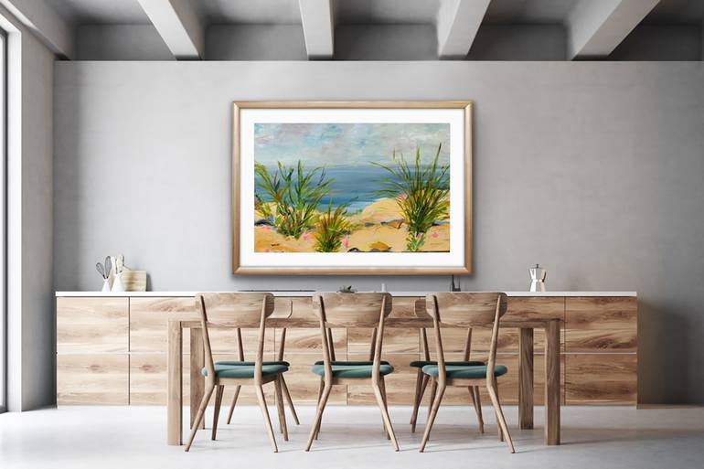 Original Beach Painting by Jan Weiss