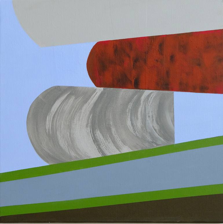 Original Conceptual Abstract Painting by Pien Van Der Beek