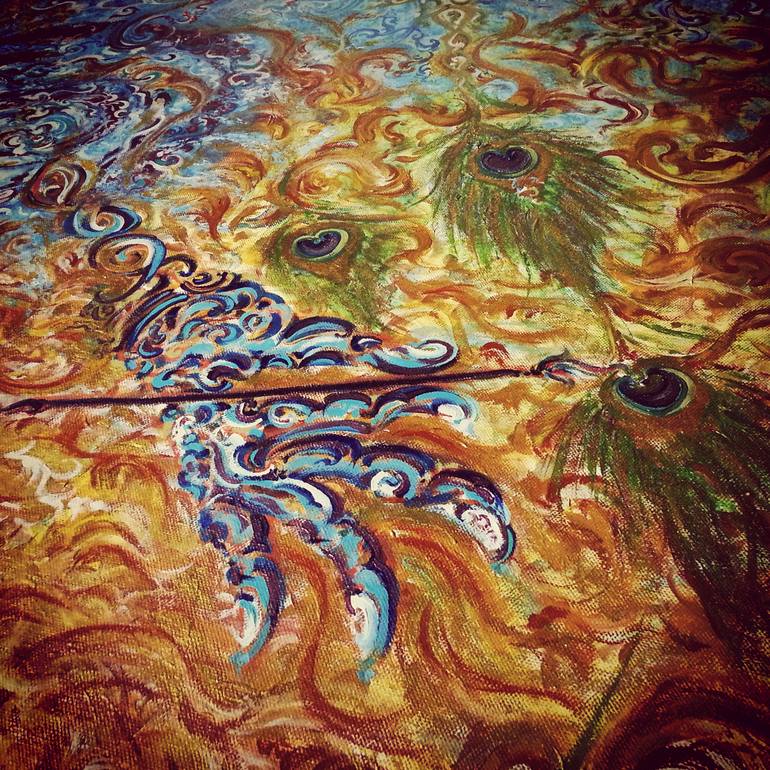 Original Abstract Expressionism Fantasy Painting by Chitree Kai