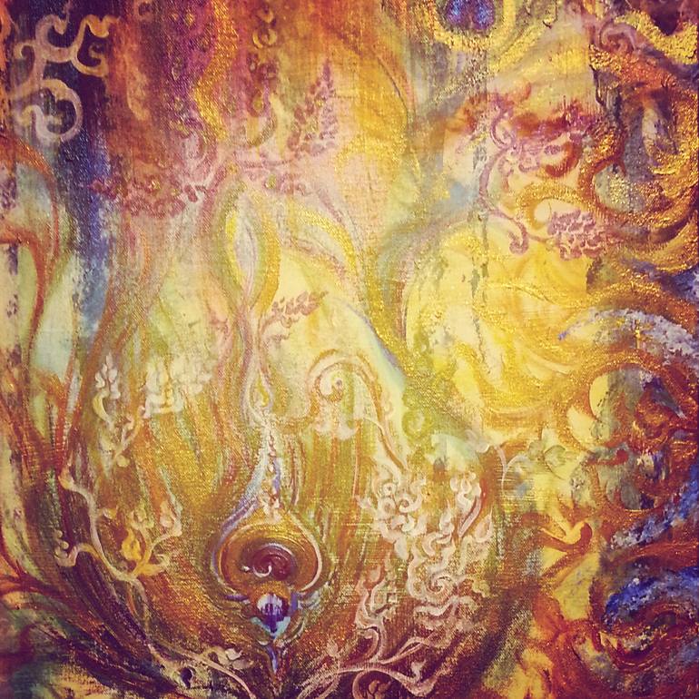 Original Abstract Expressionism Fantasy Painting by Chitree Kai