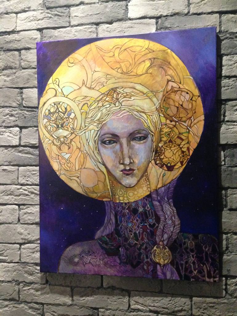 Original Art Deco Fantasy Painting by Olga Zelinskaya