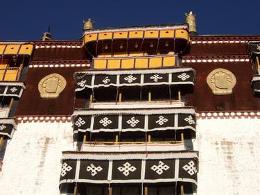 Dalai Lama Veranda Potala Palace Lhasa Tibet thumb