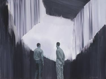 Print of Conceptual Men Paintings by Lena Stelmakh