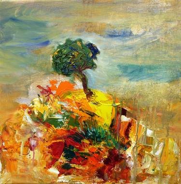 Saatchi Art Artist GEORGE KARAFOTIAS; Paintings, “Tree on the rock” #art