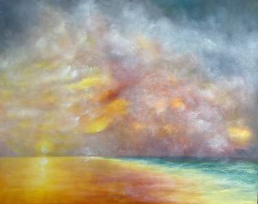 Original Romanticism Beach Paintings by Amanda Holmes Tzafrir