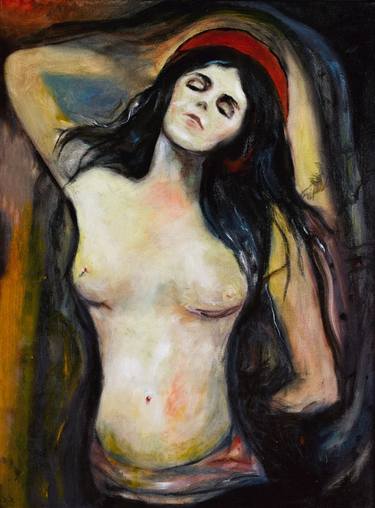 Original Expressionism Nude Paintings by Astrid Hæreid