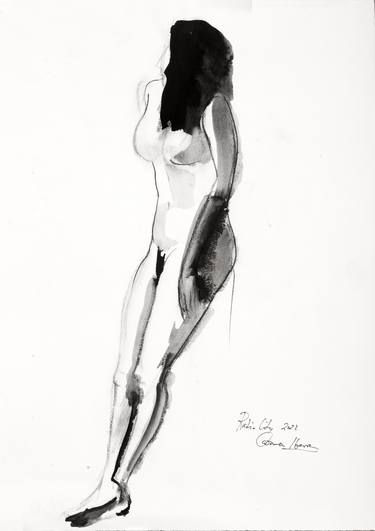 Print of Abstract Body Drawings by Carmen Ibarra