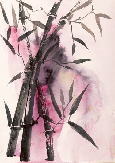 Original Abstract Botanic Paintings by Carmen Ibarra