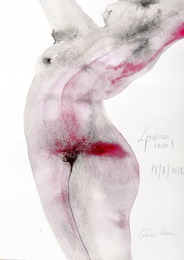 Original Expressionism Body Drawings by Carmen Ibarra