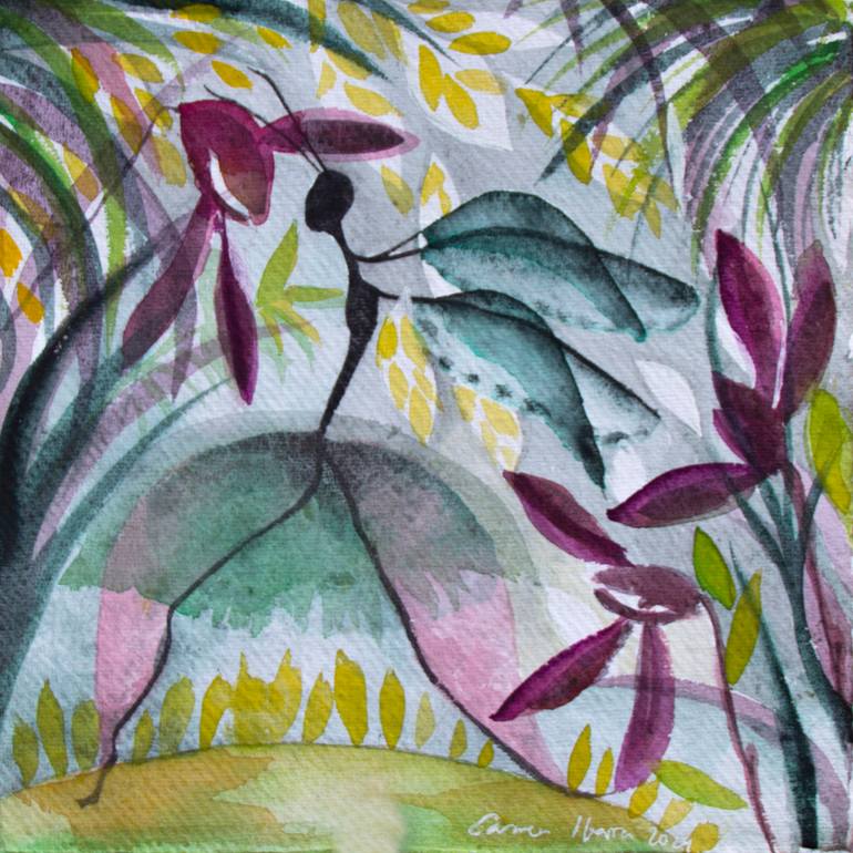 Original Abstract Fantasy Painting by Carmen Ibarra