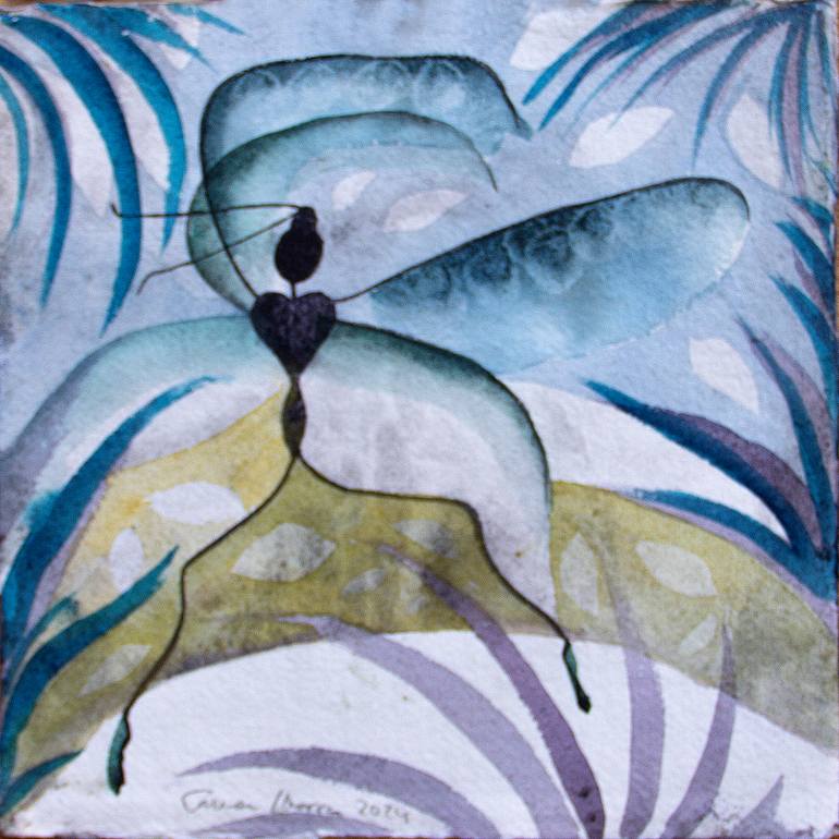 Original Abstract Fantasy Painting by Carmen Ibarra