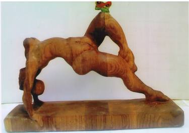 Original Figurative Sport Sculpture by Farshid Elishai Sayad