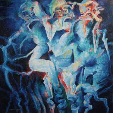 Original Expressionism Fantasy Paintings by Pavel Michalič