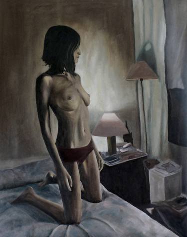 Original Expressionism Erotic Paintings by Víctor Pastor Pérez aka Vito