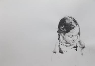 Original Minimalism People Painting by Marina Skepner