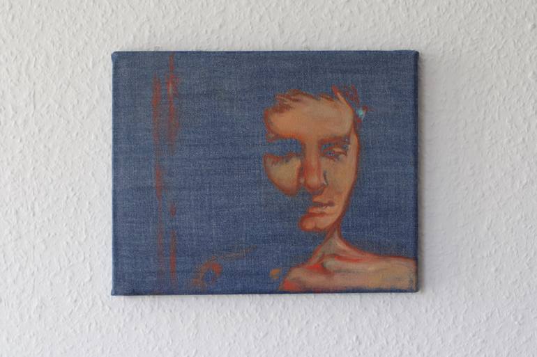 Original Minimalism People Painting by Marina Skepner