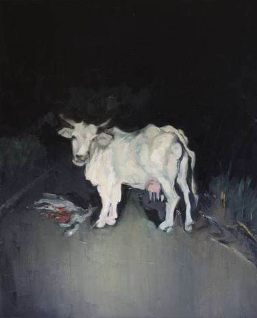Print of Cows Paintings by Marina Skepner