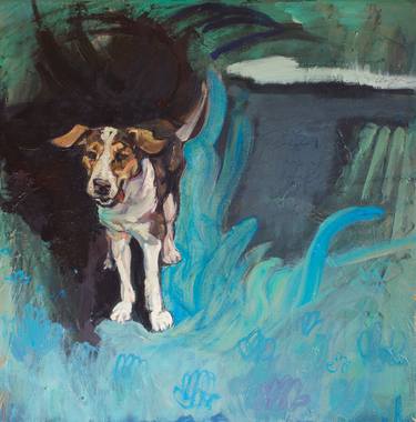 Print of Dogs Paintings by Marina Skepner